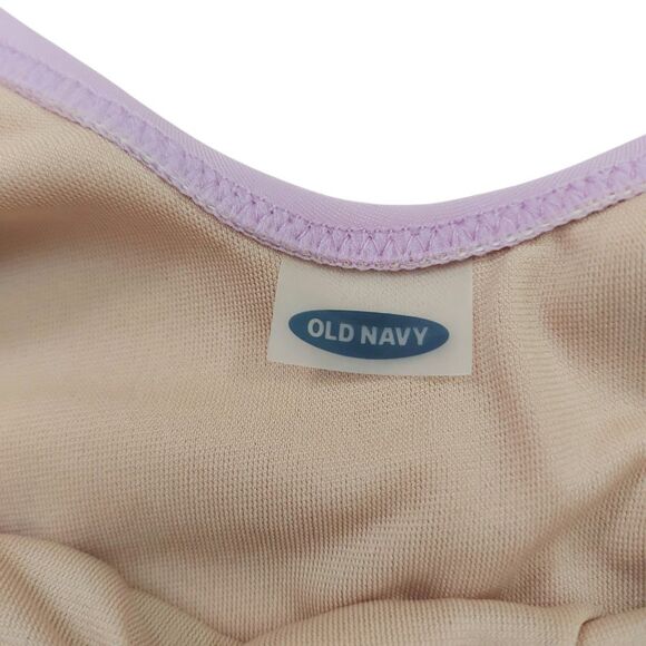 Old Navy Swimsuit Womens XL Lilac Padded Tropical Print Outdoor Pool Beach - Picture 9 of 12